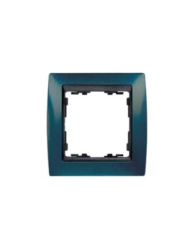 Marco azul metalizado 1 elemento 82814-64 Simon grafito