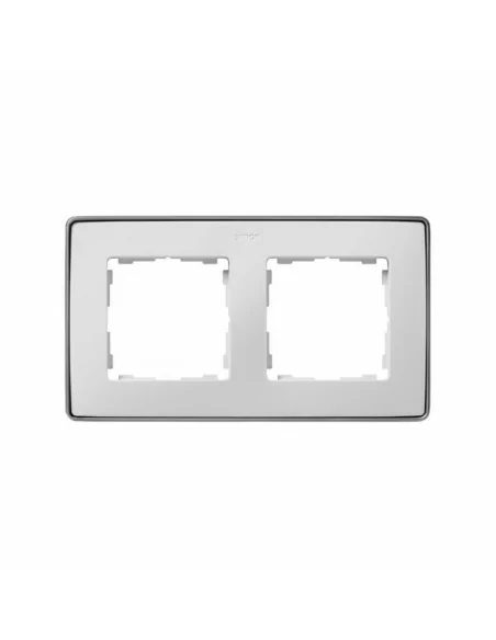 Marco blanco base aluminio 2 elementos Simon Detail 8201620-243