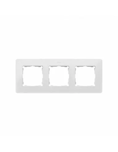 Marco blanco base negra 3 ventanas Simon Detail 8200630-200