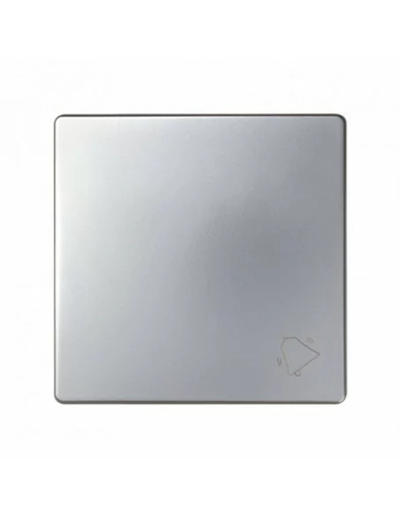 Tecla pulsador campana Simon 82017-33 aluminio mate