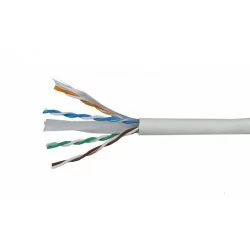 Cable de Antena Blanco Coaxial de Cobre LTE 214121 Televés T100 Plus 
