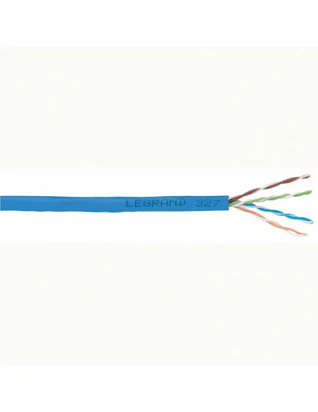 Cable U/UTP CAT 6 L. Halógenos Cubierta Azul (Cable al corte)