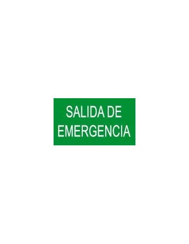 Pictograma adhesivo señal SALIDA DE EMERGENCIA 90x150 Normalux N-SE