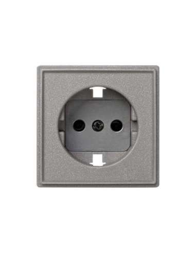 TAPA BASE ENCHUFE (GRIS ESMERIL) SIMON 2705041-063 (EMBALAJE DE 10 UNIDADES)