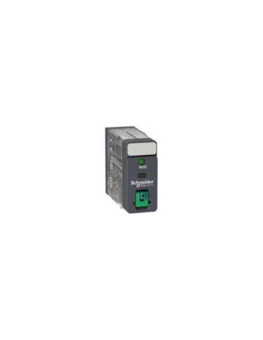 Relé 2CO 5A+Botón Test+LED 24VDC SCHNEIDER ELECTRIC RXG22BD (EMBALAJE DE 10 UNIDADES)