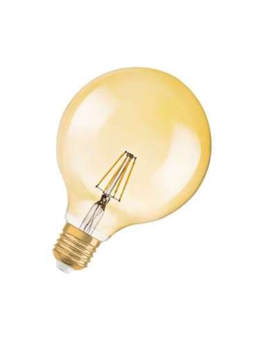 Lámpara LED VINTAGE 1906 GLOBE 51 E27 dimable filamento GOLD LEDVANCE 4058075808997 (EMBALAJE DE 4 UNIDADES)