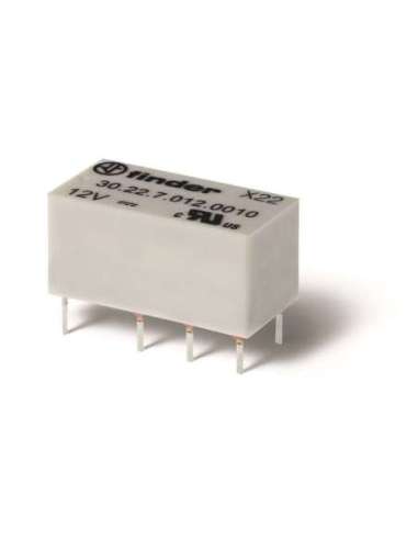 RELE CI MINI DIL 24VDC 2 CTO.CONM.SENS. FINDER 302270240010 (EMBALAJE DE 20 UNIDADES)