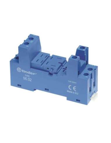ZOCALO BORNE TORNILLO 12A FINDER 9602SMA (EMBALAJE DE 10 UNIDADES)