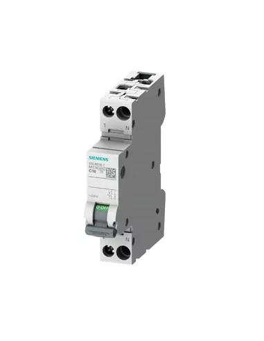 Interruptor Automático SIEMENS 5SL6020-7, 6kA, curva C, 1 polo+N, 1 mód, 20A