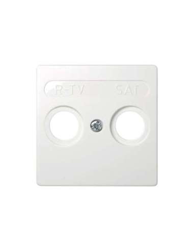 Placa para tomas inductivas de R-TV+SAT blanco Simon 73 Loft SIMON 73097-60