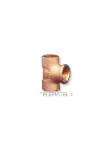 TE H-H-H 4130G DIÁMETRO 18X1/2 BRONCE IBP ATCOSA 4130G018004018 (EMBALAJE DE 10 UNIDADES)