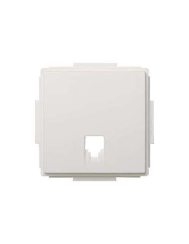 Placa para tomas telefónicas con conectores RJ11 y RJ12 blanco Simon 27 Scudo SIMON 2705062-030