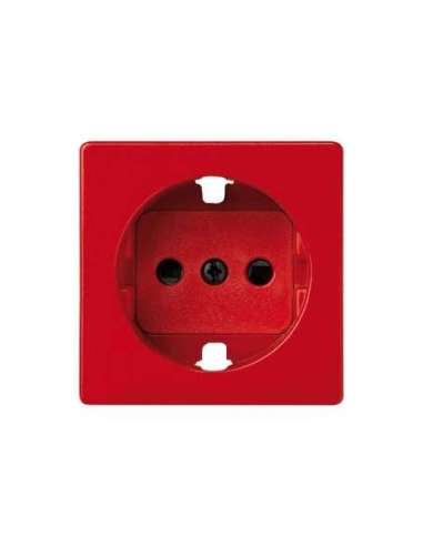 Tapa con dispositivo de seguridad para la base de enchufe schuko rojo Simon 82 SIMON 82041-37