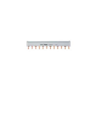 Puente de unión tetrapolar 4P 16mm² con 56 módulos 80A gris HAGER KB480B (EMBALAJE DE 10 UNIDADES)