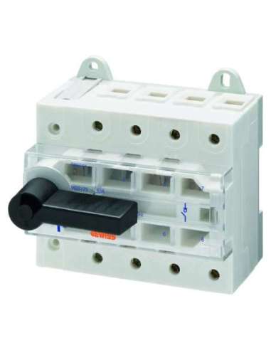 INTERRUPTOR DE MANOBRIA SECCIONADOR - MSS 125 - 4P 100A 400V - 6 MODULÓS GEWISS GW97725