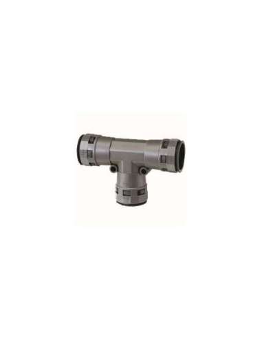 DISTRIBUIDOR T NYLOFIX-PLUS 3 x DN23 PA GRIS INTERFLEX TSD-232323G (EMBALAJE DE 10 UNIDADES)