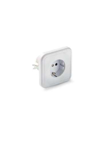 Base porcelana 16A-250V de color blanco con TT lateral FAMATEL 2300