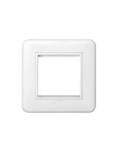 Marco y bastidor para caja de pared de superficie y empotrar para 1 elemento blanco Simon K45 CON_CON KR245/9