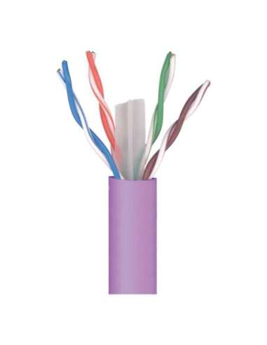 Cable datos DK6000 U/UTP Dca Cu 23AWG CAT6 LSFH 305m violeta TELEVES 2123 (EMBALAJE DE 305 METROS)