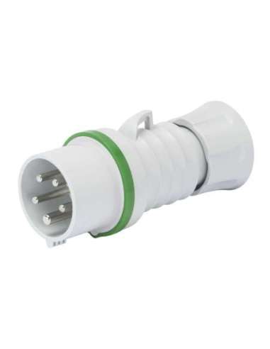 CLAVIJA MÓVIL RECTA HP - IP44/IP54 - 3P+T 16A MÁS QUE 50V 100-300HZ - VERDE - 10H - CONEXIONADO DE T GEWISS GW60705H