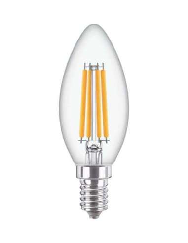 Lámpara MZD LEDCLA 60W B35 E14 827 CL ND 1CT/10 MAZ_MAZ 54175400 (EMBALAJE DE 10 UNIDADES)