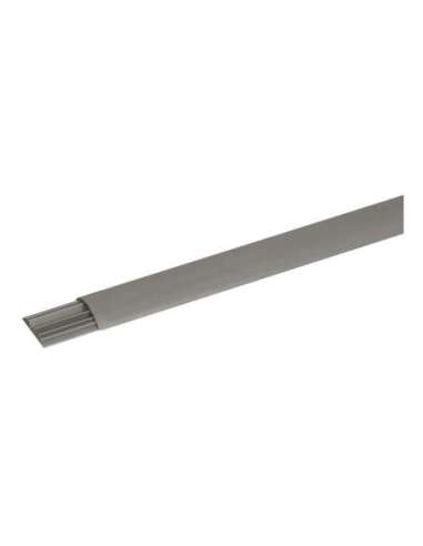 Canal de suelo pasacables - 50x12mm - 3 compartimentos - L. 2m - con tapa - gris RAL 7030 LEGRAND 030092 (EMBALAJE DE 54 METROS)