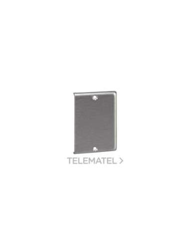 Accesorio tapa final en acero inoxidable para canal de aluminio 70x50mm CON_CON TKA104307/8 (EMBALAJE DE 5 UNIDADES)