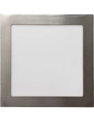 DOWNLIGHT CUADRADO LED 18W 100-240V 1300LM 4000K 220X220X22MM NÍQUEL SATÍN ROBLAN LEDPANELS18FNI (EMBALAJE DE 20 UNIDADES)