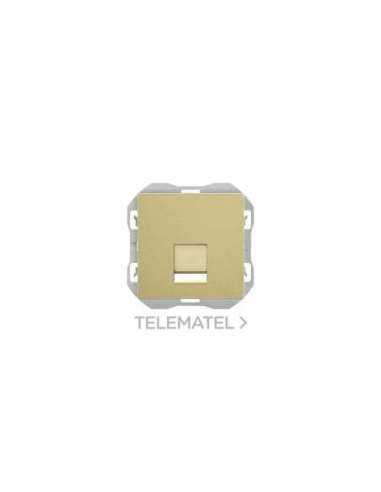 Tapa de voz y datos plana con guardapolvo con 1 conector RJ45 bronce Simon 270 SIMON 20000187-097 (EMBALAJE DE 5 UNIDADES)