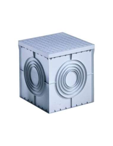 ARQUETA CUADRADA 400X400X400 - FONDO PLANO DESFONDABLE Y TAPA DE ALTA RESISTENCIA - A000168182 GEWISS DX59801