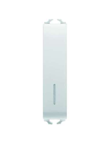 PULSADOR UNIPOLAR 250 Vca - NA 10A ILUMINABLE - CON DIFUSOR - 1/2 MÓDULO - BLANCO BRILL - A000168272 GEWISS GW10162