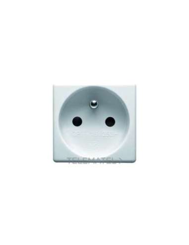 BASE NORMA FRANCESA 250V ac - 2P+T 10/16A - 2 MÓDULOS- SYSTEM WHITE - A000169478 GEWISS GW20207