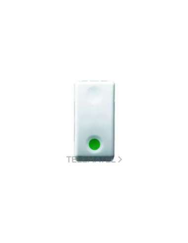 PULSADOR UNIPOLAR 250V ac - NA 10A - CONTACTO AUXILIARE NC - MARCHA - SÍMBOLO VERDE - 1 - A000169598 GEWISS GW20522