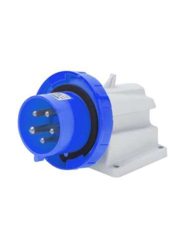 CLAVIJA FIJA DE PARED A 90° - IP67 - 2P+T 16A 200-250V 50/60HZ - AZUL - 6H - CONEXIONAD - A000172986 GEWISS GW60426