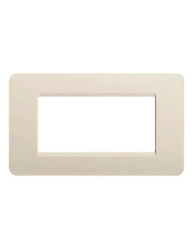 Placa embellecedora Màtix de color Marfil - 4 módulos - A000614325 BTICINO AM4804AV