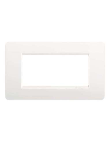 Placa embellecedora Màtix de color Blanco - 4 módulos - A000614326 BTICINO AM4804BN