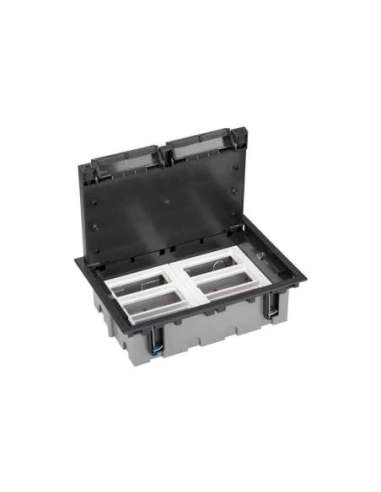 Caja de suelo regulable para 12 elementos en instalación de suelo de pavimento grafito - A000990076 CON_CON 52050006-038