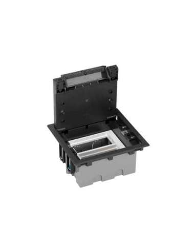 Caja de suelo regulable para 4 elementos en instalación de suelo técnico grafito Simon - A000990080 CON_CON 52050102-038