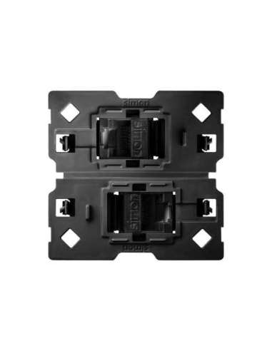 Conector informático RJ45 AMP® de categoría 6 UTP doble con adaptador Simon 100 - A001481882 SIMON 10002544-039