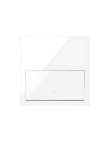 Kit front horizontal para 1 elemento con 1 tecla blanco brillante Simon 100 - A001481905 SIMON 10020101-130