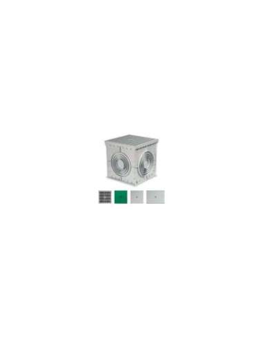 ARQUETA 400x400x400mm C/TAPA CIEGA GRIS-4 SALIDAS 8435168855155 - A001574644 GAESTOPAS GG404040