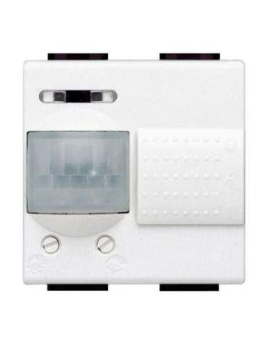 Detector de 3 hilos con neutro con exclusión Livinglight - 2 módulos - Blanco - A000616127 BTICINO N4432