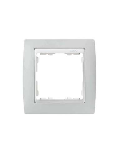 Marco para 1 elemento gris interior blanco Simon 82 - A000039924 SIMON 82611-33