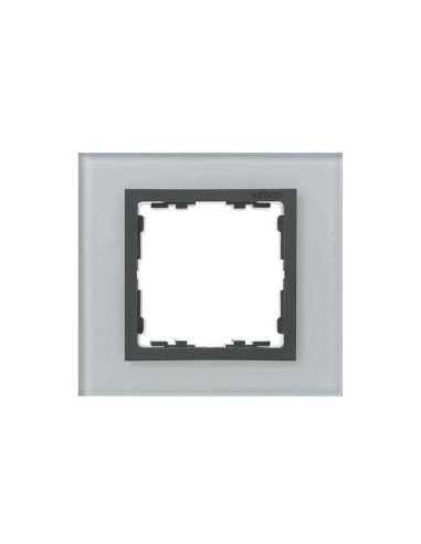 Marco para 1 elemento cristal gris interior grafito Simon 82 Nature - A000040094 SIMON 82817-35