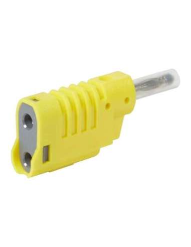 Clavija banana de seguridad Ø4mm. 16A 33 V~ - 70V. Color amarillo - A000131313 LEGRAND 050029