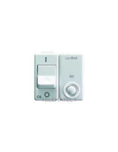 INTERRUPTOR AUTOMÁTICO MAGNETOTÉRMICO DIFFERENCIAL - 230V ac - CLASSE A - 1P+N 10A 3kA - A000169552 GEWISS GW20438