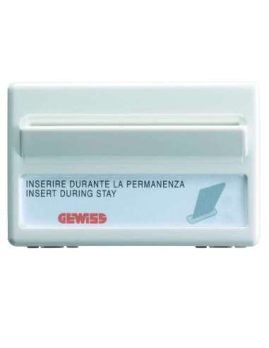 INTERRUPTOR UNIVERSAL PARA INSTALACIONES HOSTELERAS - UNIPOLAR NA - 10A - BADGE 54mm - - A000169695 GEWISS GW20820