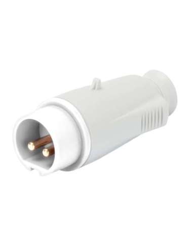 CLAVIJA MÓVIL RECTA - IP44 - 3P 16A 40-50V 50-60HZ - BLANCO - 12H - CONEXIONADO DE TORN - A000172814 GEWISS GW60067