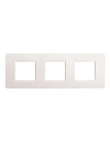 Placa embellecedora Màtix de color Blanco - 2 x 3 módulos - A000614240 BTICINO AM4802/3BN