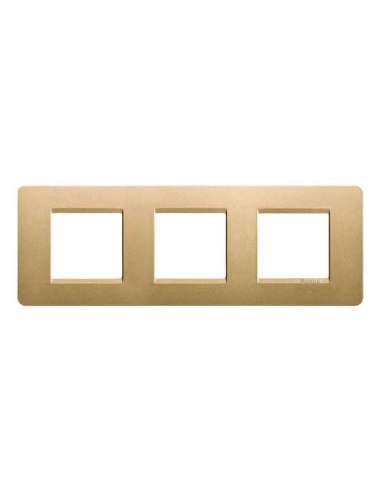 Placa embellecedora Màtix de color Oro - 2 x 3 módulos - A000614243 BTICINO AM4802/3GL